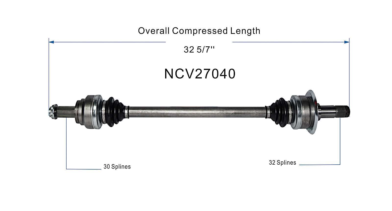 Amazon.com: GSP NCV27040 CV Axle Assembly - Compatible with Select